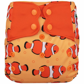 E16 Clown Fish Pattern Cloth Diapers and Accessories