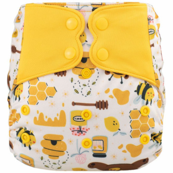 H62 Bee Honey Bear Pattern Cloth Diapers and Accessories