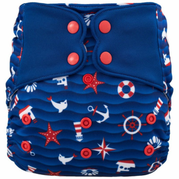 H71 Deep Blue Harbor Pattern Cloth Diapers and Accessories