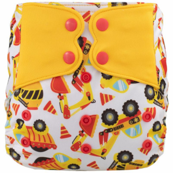 H74 Engineering Vehicle Pattern Cloth Diapers and Accessories