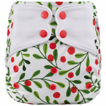 H83 Red Berry Pattern Cloth Diapers and Accessories