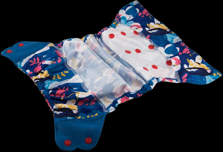 Elf Diaper All-Season Diaper Cover with Butterfly Tabs and Waterproof Outer Layer